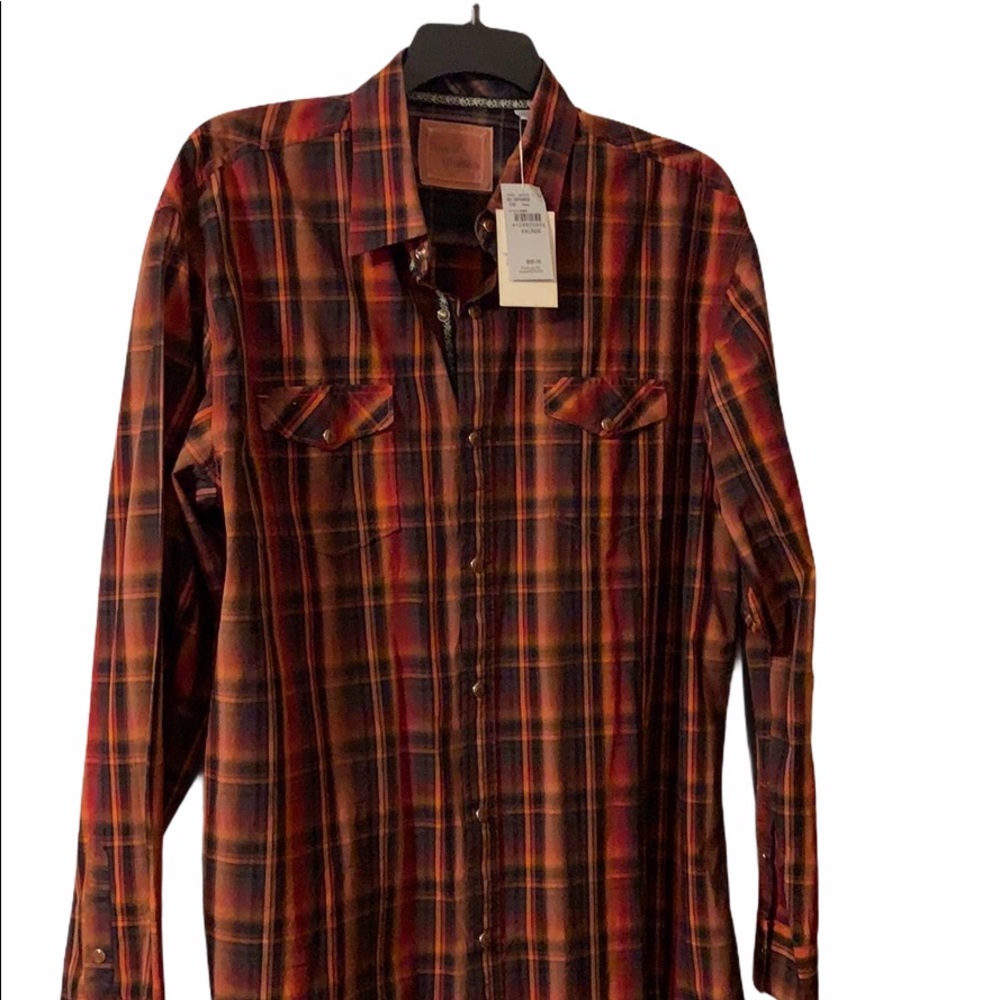 NWT men’s slim cut western shirt 5/9 2 for $30